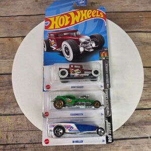 Hot Wheels 3-Pack: Bone Shaker Fusionbusta & Hi-Roller